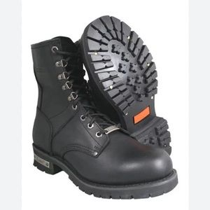 Xelement Black Leather Motorcycle Boots Sz.‎ 7.5
